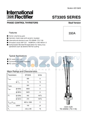 ST330S08P0 datasheet - Phase control thyristor