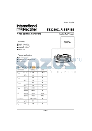 ST3230C14R0 datasheet - Phase control thyristor