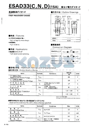ESAD33-D datasheet - Fast recovery diode