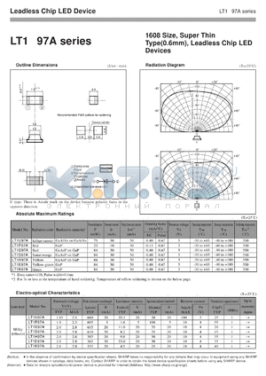 LT1K97A datasheet - Leadless chip LED device