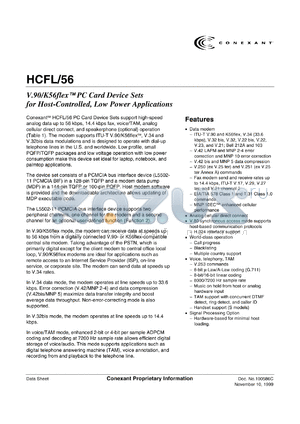 L5502-11 datasheet - V90/K56 flex PC card device set