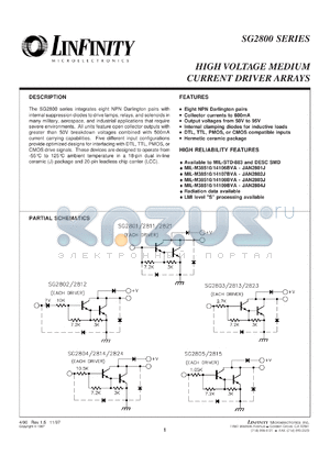 SG2804L datasheet - Driver - Medium Current Array