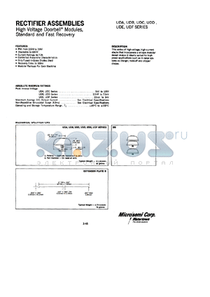 UDE5 datasheet - High Voltage Rectifier