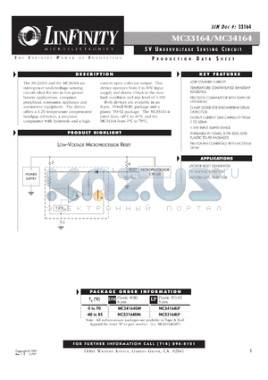 MC33164DM datasheet - Undervoltage Sensing Circuit