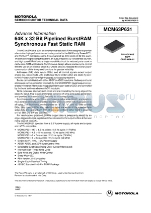 MC141515 datasheet - LCD backplane driver