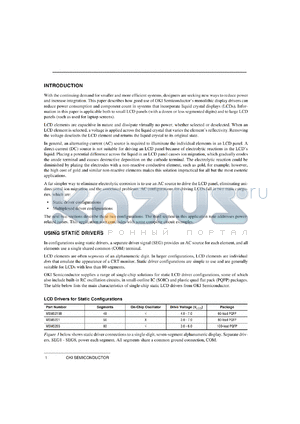 MSM5299A-01 datasheet - Segment driver for multiplexed configurations