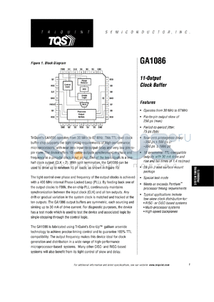 GA1086MC500 datasheet - 11-output clock buffer