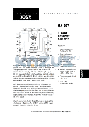 GA1087MC500 datasheet - 11-output configurable clock buffer