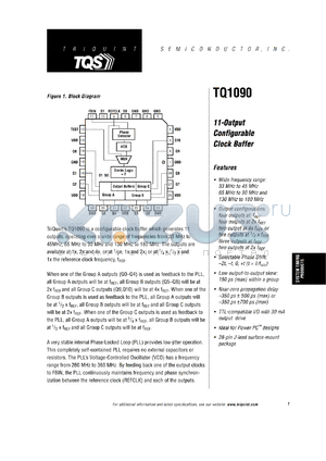 TQ1090MC500 datasheet - 11-output configurable clock buffer