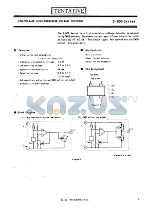 S-80838ANNP-ED2-T2 datasheet - Low-voltage high-precision voltage detector