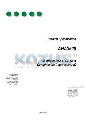 AHA3520A-040PQC datasheet - Compression comprocessor IC