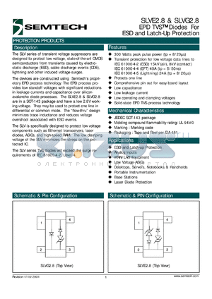 SLVG2.8.TC datasheet - EPD TVS diode for ESD and latch-up protection