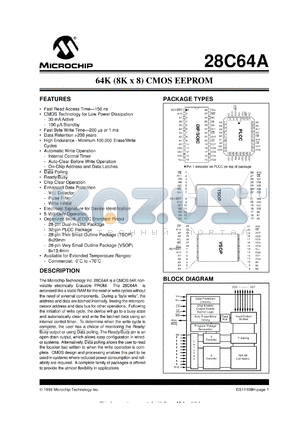28C64AF-15/TS datasheet - 64K (8Kx8) CMOS EPROM