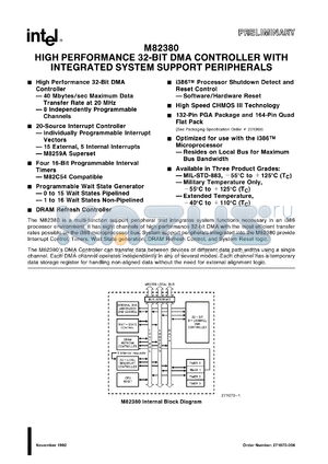 MK82380 datasheet - High performance 16-bit DMA controller with integrated system support peripherals