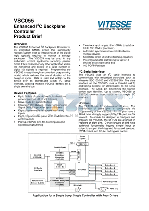 SSC055 datasheet - Enchanced IIC backplane controller