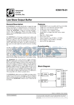 AV9176M-01 datasheet - Low skew output buffer