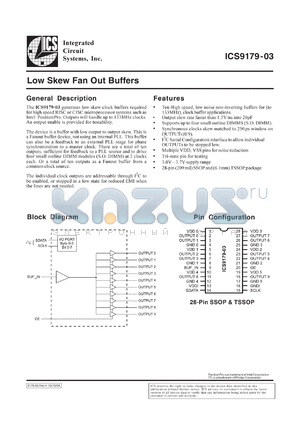 AV9179F-03-T datasheet - Low skew fan out buffer