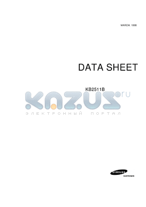 KA2511B datasheet - Deflection processor for multisync monitors