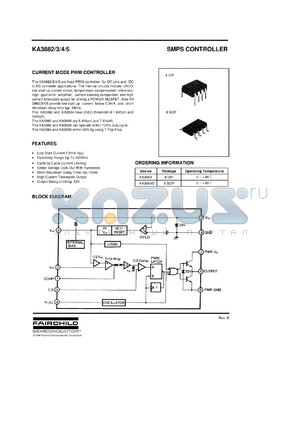 KA3883D datasheet - Current mode PWM controller