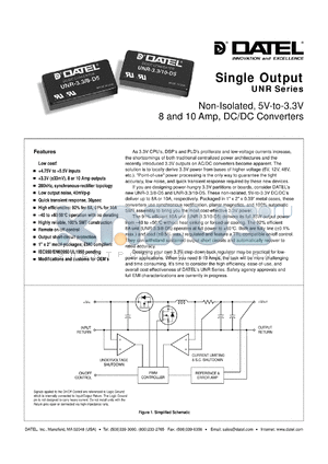 UNR-3.3/10-D12 datasheet - Non-isolated, 33W, single output DC/DC converter