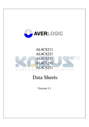 AL4CS231A-10-PF datasheet - synchronous FIFO