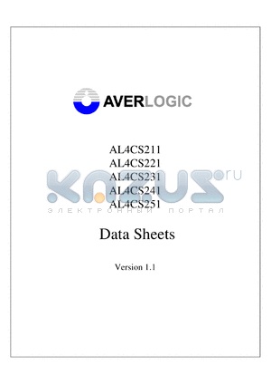 AL4CS241A-7.5-PF datasheet - synchronous FIFO