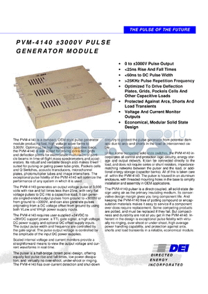 PVM-4140 datasheet - +/-3000V pulse generator module
