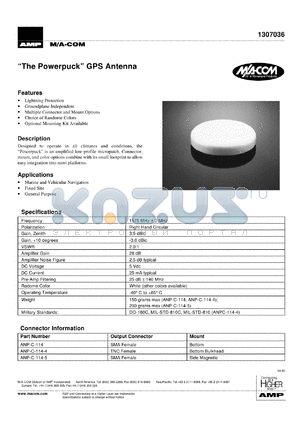 ANP-C-114-4 datasheet - 1575 MHz, 