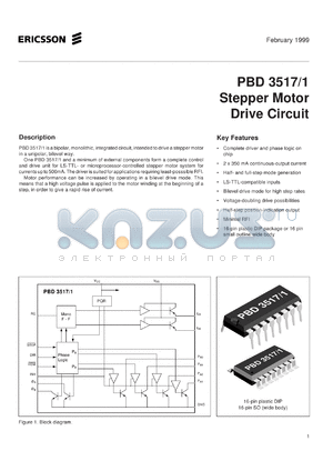PBD3517/1NS datasheet - Stepper motor drive circuit