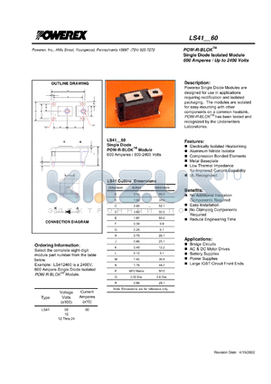 LS412060 datasheet - 2000V, 600A general purpose single diode