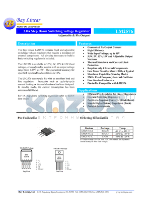 LM2576S-5 datasheet - 5V dual 3.0A step down switching voltage regulator