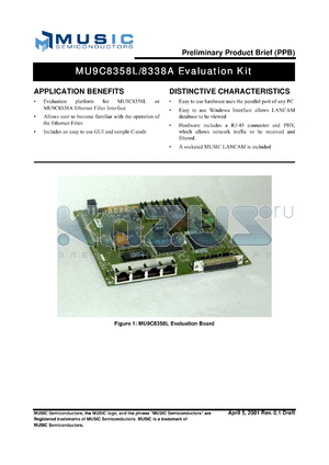 MU9C8358A datasheet - Evaluation kit