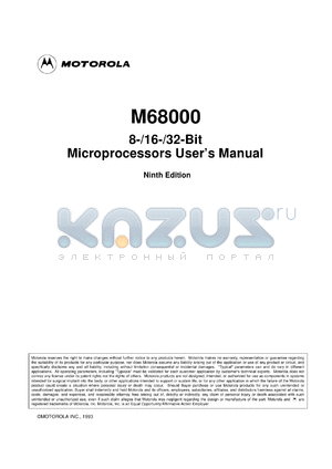 MC68000LC12 datasheet - Microprocessor, 16-/ 32-bit data and address registers, 16-Mbyte direct addressing range, memory-mapped input/output (I/O), 14 addressing modes, 12MHz