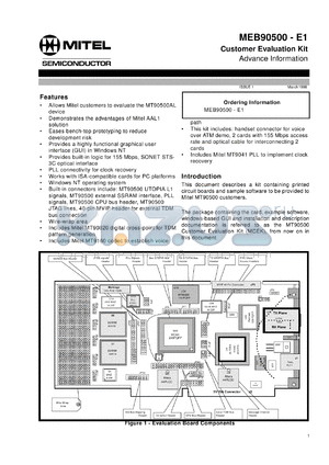 MEB90500-E1 datasheet - Customer evaluation kit