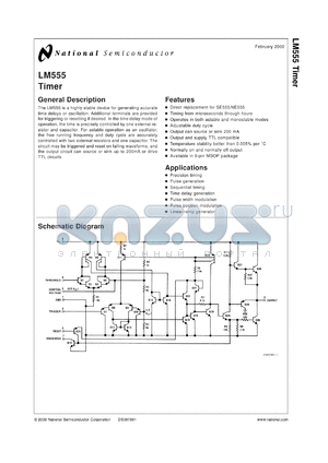 LM555H-S datasheet - Timer