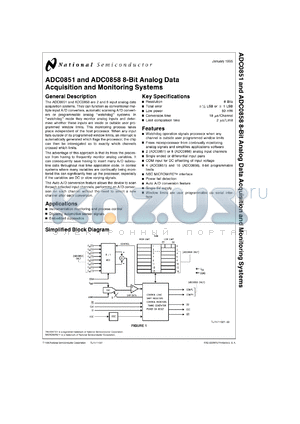 ADC0858BIVX datasheet - 8-Bit Analog Data Acquisition and Monitoring System