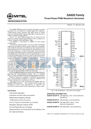 SA8281/IG/MP1S datasheet - Three-phase PWM waveform generator