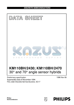 KM110BH/2430 datasheet - 30deg angle sensor hybrid.