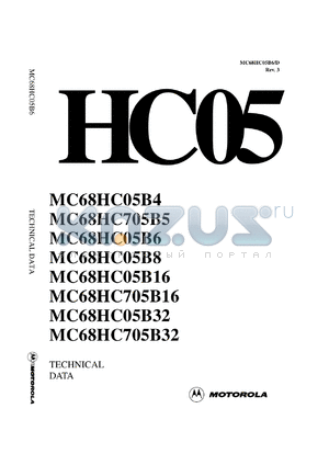 MC68HC05B8CFN datasheet - 8-bit single chip microcomputer, 7.25K bytes ROM