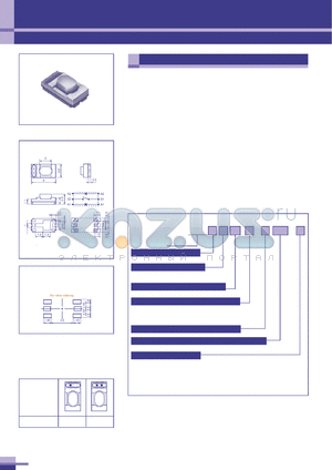 LS9J2M-1UR datasheet - Surface mountable illuminated switch. Thickness 2.5mm. Operating force 1.77N. Lighting color ultra brightness red. Bulk packing.