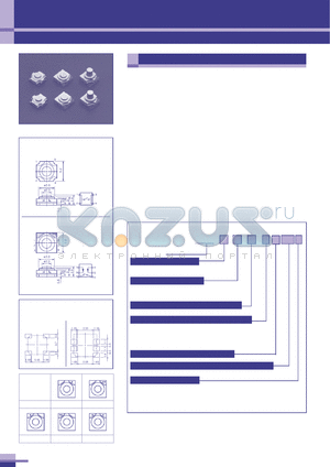 LS6J1M-1SD datasheet - Surface mountable illuminated switch. Thickness 2.5mm. Operating force 1.18N. Lighting color super brightness orange. Bulk packing.