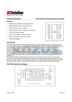 SSCP300PL datasheet - PL Network Interface Controller