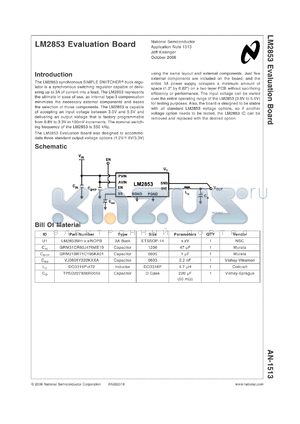 LM2853-1.2EVAL datasheet - Evaluation board