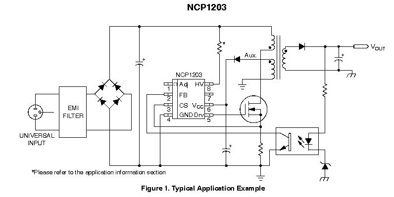 Ncp1203 схема включения