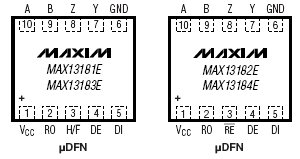   MAX13181E, MAX13182E, MAX13183E, MAX13184E