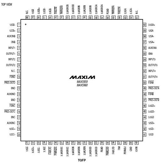  MAX5959, MAX5960