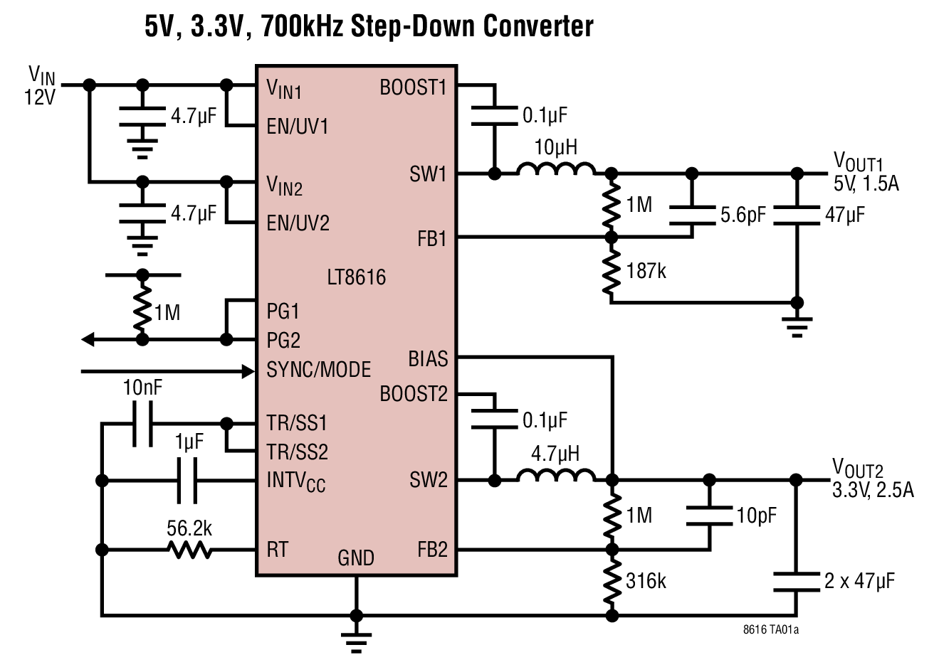 LT8616 circuit