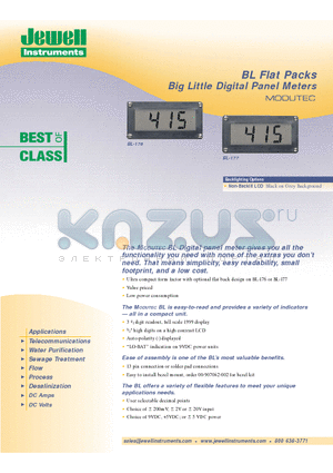 00-907062-002 datasheet - BL Flat Packs Big Little Digital Panel Meters