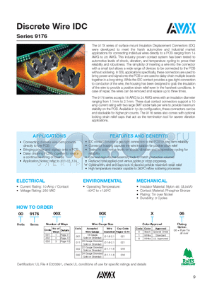 00-9176-002-001-106 datasheet - Discrete Wire IDC