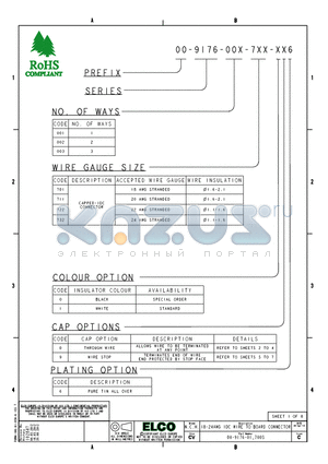 00-9176001-711-106 datasheet - 18-24AWG IDC WIRE TO BOARD CONNECTOR